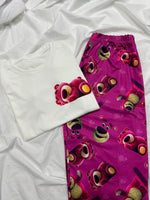 BOX LOTSO PIJAMA + PELUCHE +TARJETA DE AMOR 🧸🎀🍓🐻
